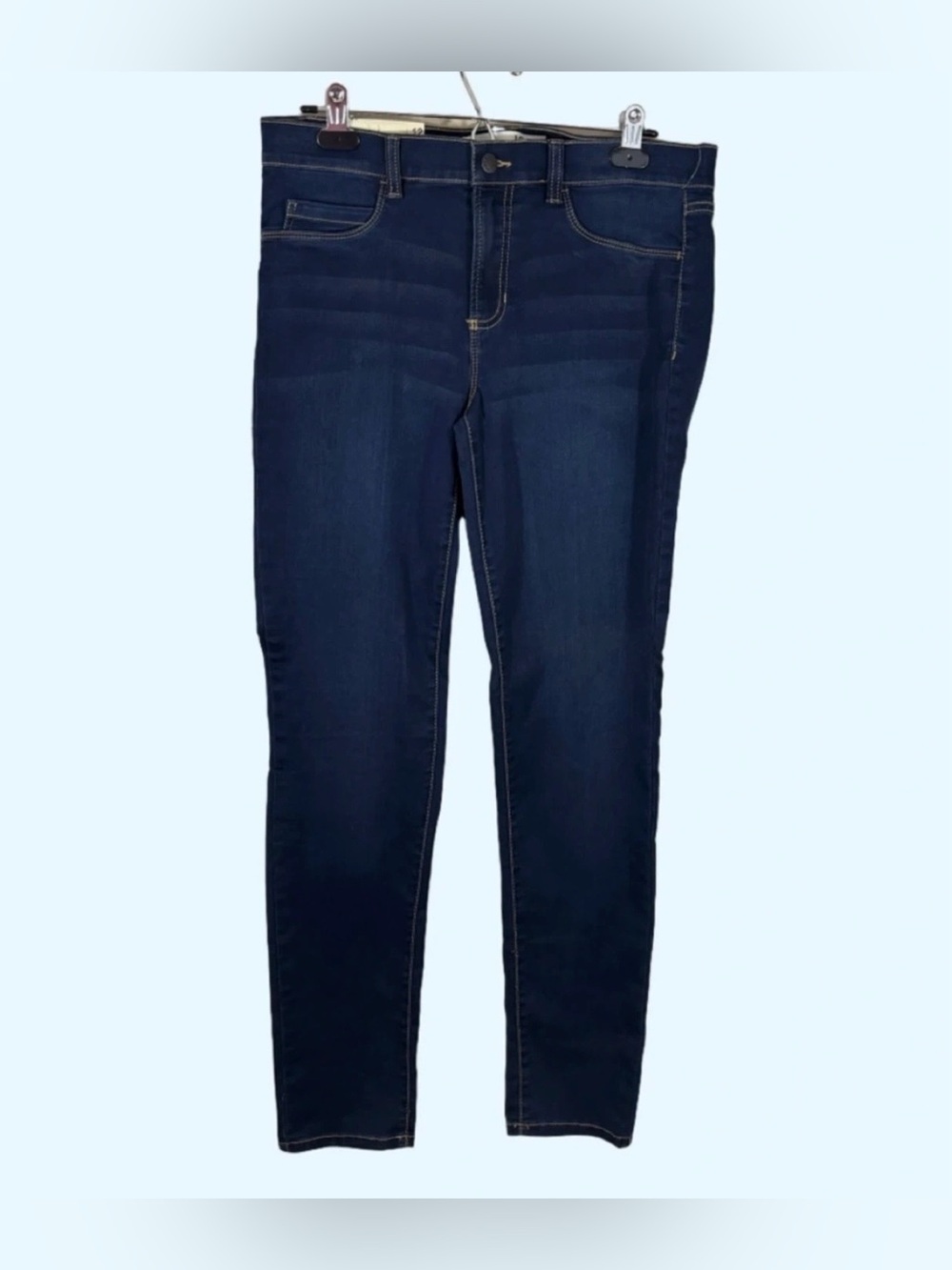 Joe Fresh Dark Blue Slim Low-Waist Stretch Denim Jeans